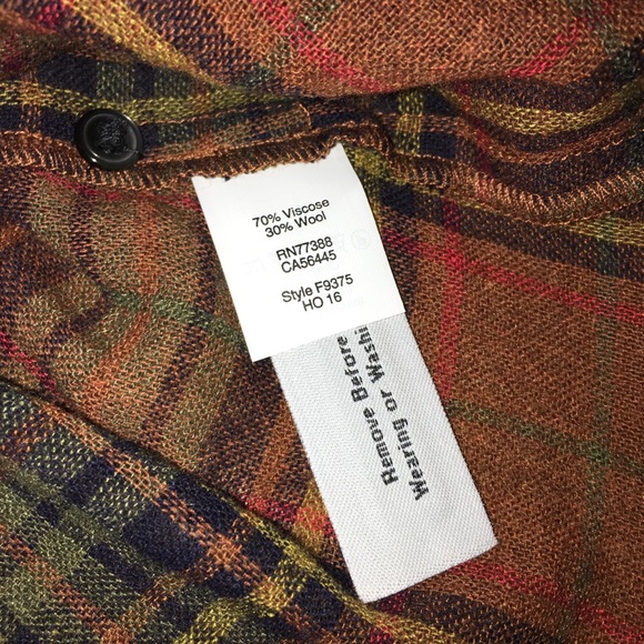 Madewell Highroad Plaid Popover Top Size Small NWT - Picture 6 of 7